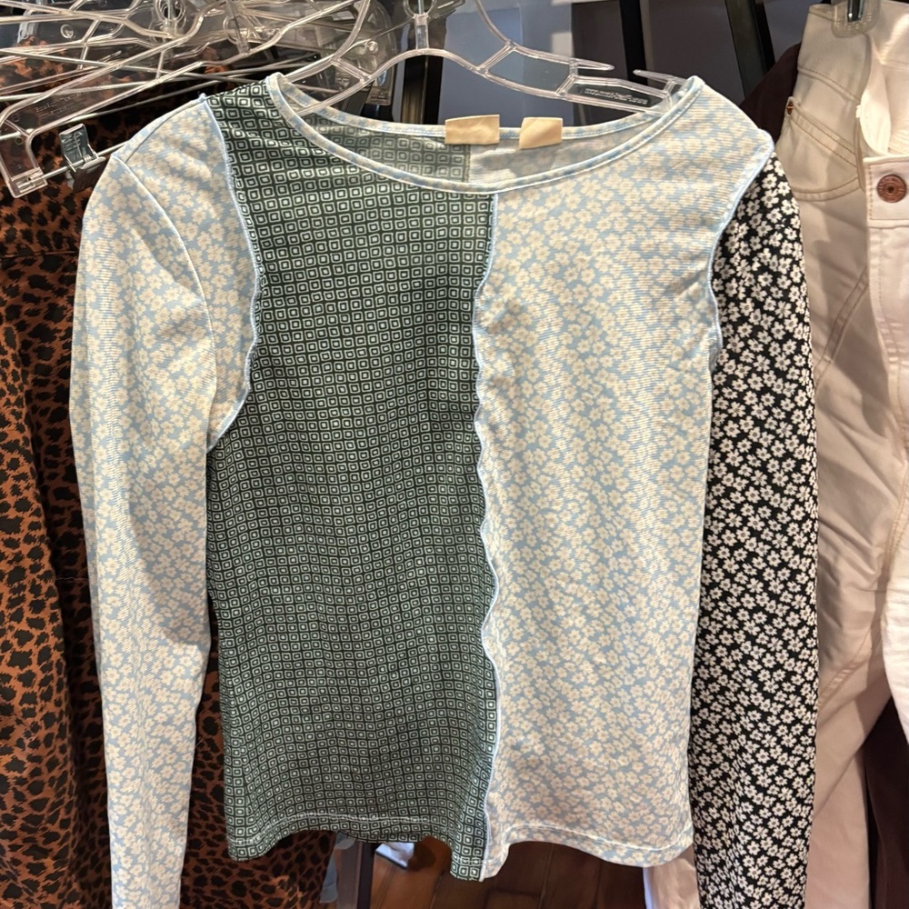 Levi's Multicolor Patchwork Top Mesh Size Large B… - image 2